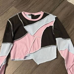 Long sleeve colorful top